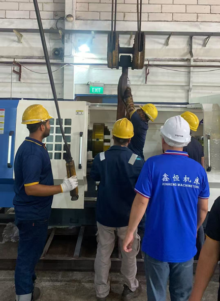 Two CDK6160 CNC Pipe Threading Lathes Successfully Installed and Commissioned in Singapore(图3) Two CDK6160 CNC Pipe Threading Lathes Successfully Installed and Commissioned in Singapore(图3)